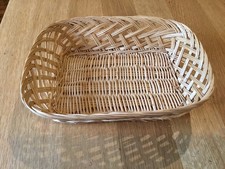 Rectangular Wicker Basket - Diamond Pattern Detail