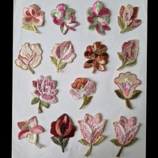 15x Antique / Vtg Embroidered