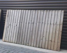 x1 timber close boarded panel  Ht  3ft 5in   W 5ft 7in,     1 of  2. Good cond