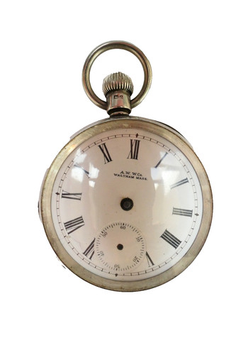 Vintage waltham silver 18s - waltham,