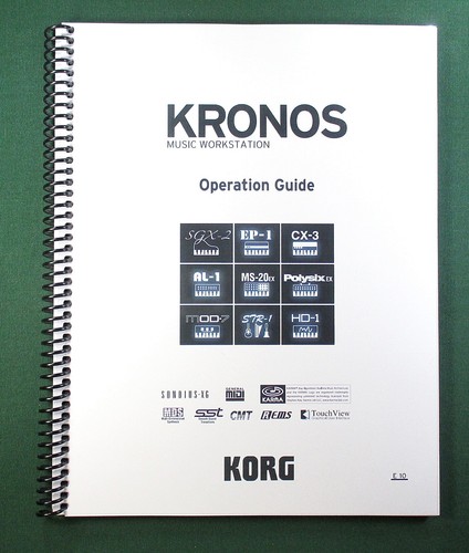 Korg kronos instruction - korg,