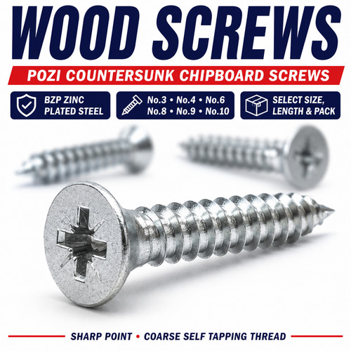 Wood screws pozi - screws,