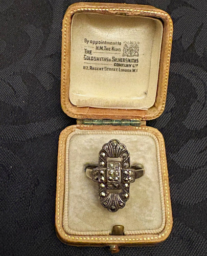 Art deco silver marcasite - deco,