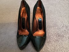 JONATHAN KELSEY BLACK VELVET AND LEATHER HEELS ASO AMY WINEHOUSE SHOES