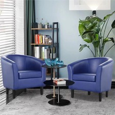 Tub chair faux leather - faux,