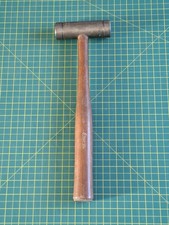 Snap On Tools USA Vintage 32oz Brass Head Hammer Mallet Hickory Handle VGC