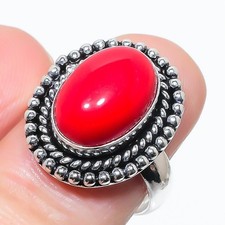 Red Coral Gemstone Handmade