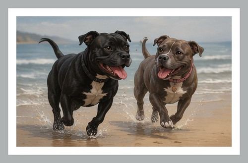 Greeting card staffordshire - card,