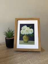 Original Oil Painting White