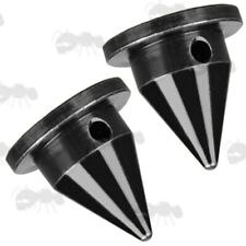 Pair of Black Spike Feet for Harris Style Rifle Bipods HAWKE DEBEN BISLEY BIPOD