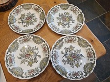 Vintage Ridgeway of Staffordshire Hand Engraved Decorative Windsor Plates X4