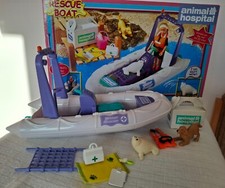 Animal Hospital Water Rescue Boat in original box,  accessories, excellent cond