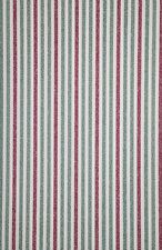 8685 HOLMES RED GREEN AND OFF WHITE STRIPE WALLPAPER