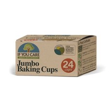 If You Care Compostable Jumbo Baking Cupcake/Muffin Cases/Cups – Pack of 24