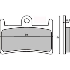 PAIR OF BRAKE PADS XT ZE SUPER