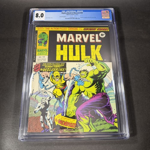 Incredible hulk 198 181 - 198, cgc