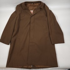 Vintage Baracuta Trench Coat / Mac Made in England - Tan Brown - Size 44"