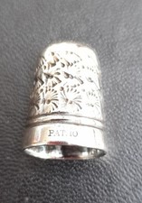 Antique thimble marked PAT 10