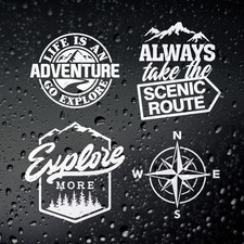 Campervan Stickers, 4 x