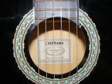 HAND MADE QUALITY CLIFTON ACOUSTIC CONCERT GUITAR 6 STRING C/W CARRY BAG 
