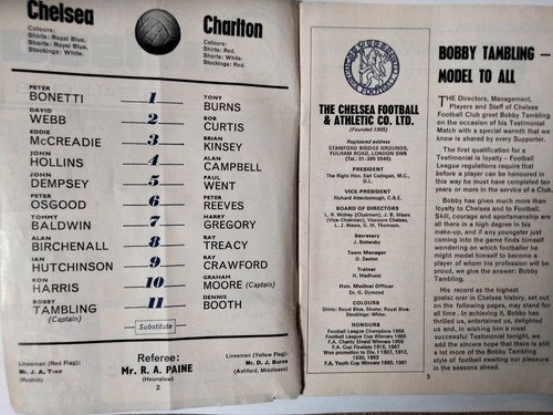 1968 1969 chelsea - ,