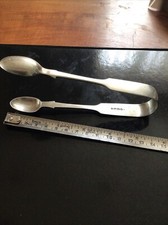 ANTIQUE SOLID STERLING SILVER SUGAR TONGS VICTORIAN HH HENRY HOLLAND LONDON