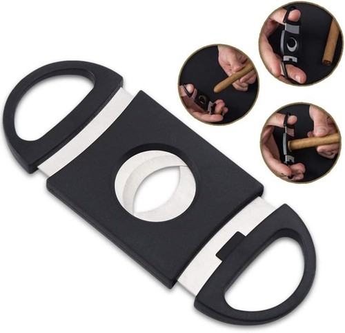 Black stainless steel cigar - black,