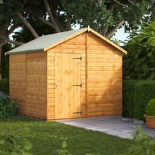 Shed | Power Apex Garden Sheds | Wooden Windowless Workshop| Sizes 4x4 to 8x10