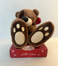 Teddy Bigfoot Plush With Rose