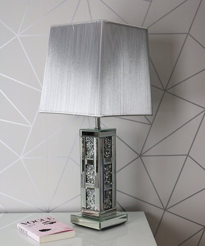 Mirrored crushed crystal bar - mirrored,