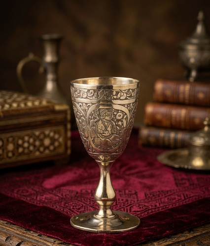 Antique persian silver - antique, goblet