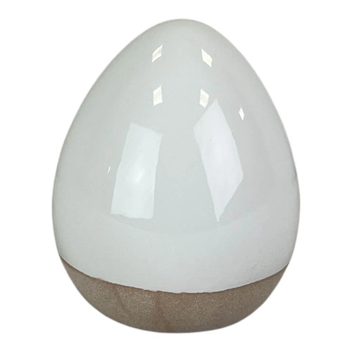 Ceramic white egg - ceramic,