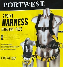 Portwest FP15  Safety Harness 2 Point Comfort Plus Full Body Adjustable Padded 