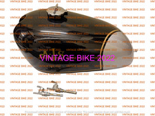 Ajs 16Mc 350 Scrambler Competition Black Silver Steel Petrol Tank + cap tap / fi