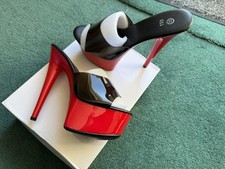 Women's High Heel Platform Mule Pole Dancer Sexy Open Toe Size UK 2 Brand New !!