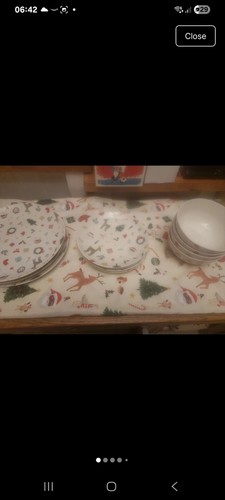 Christmas themed dinner set - christmas,