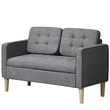 HOMCOM Compact 2 Seater Sofa