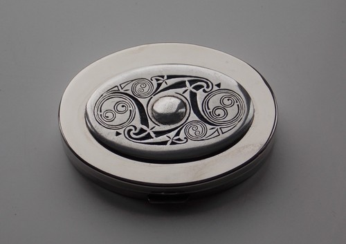 Vintage silver plated mirror - plated,