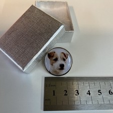 Jack Russell Terrier Parson Pin Badge Gift