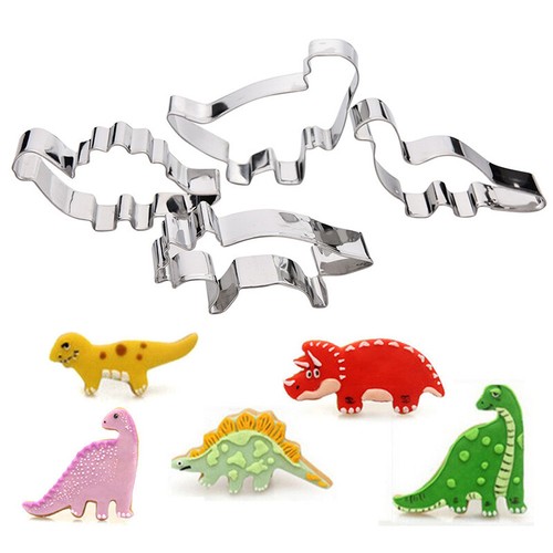 4pcs cookie cutters dinosaur - 4pcs,