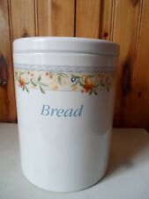 Brabantia Round Bread Bin Tin 8Litre 25cm x 20cm Golden Pears Design IMPERFECT