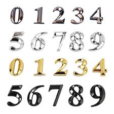 3D House Number 5cm 7cm 10cm Door Barton Black Silver Gold Copper