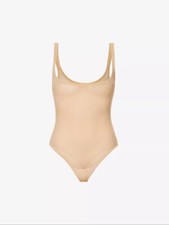 WOLFORD Scoop Neckline Stretch-mesh body Harrods £130.00