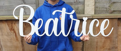 Personalised wooden name large - wooden,