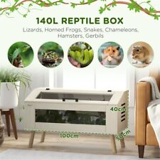 Reptile Terrarium Lizards Tank 140 L Snakes Chameleons Vivarium Frogs Container