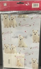 Westie Dog Christmas Gift Wrap