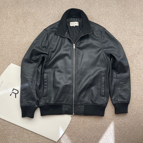 Reiss leather zip through - reiss, zip-through
