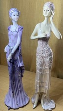 ART DECO LADY FIGURINES x