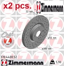 X2 PCS FRONT BRAKE DISC SET
