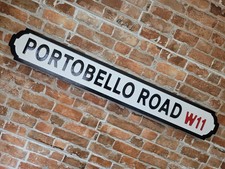 Portobello Road Old London Vintage Street Sign Notting Hill